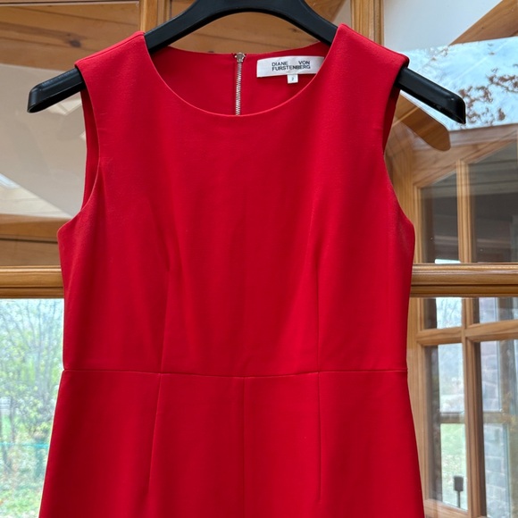 Diane Von Furstenberg Red Sleeveless Dress 2 - Picture 3 of 12